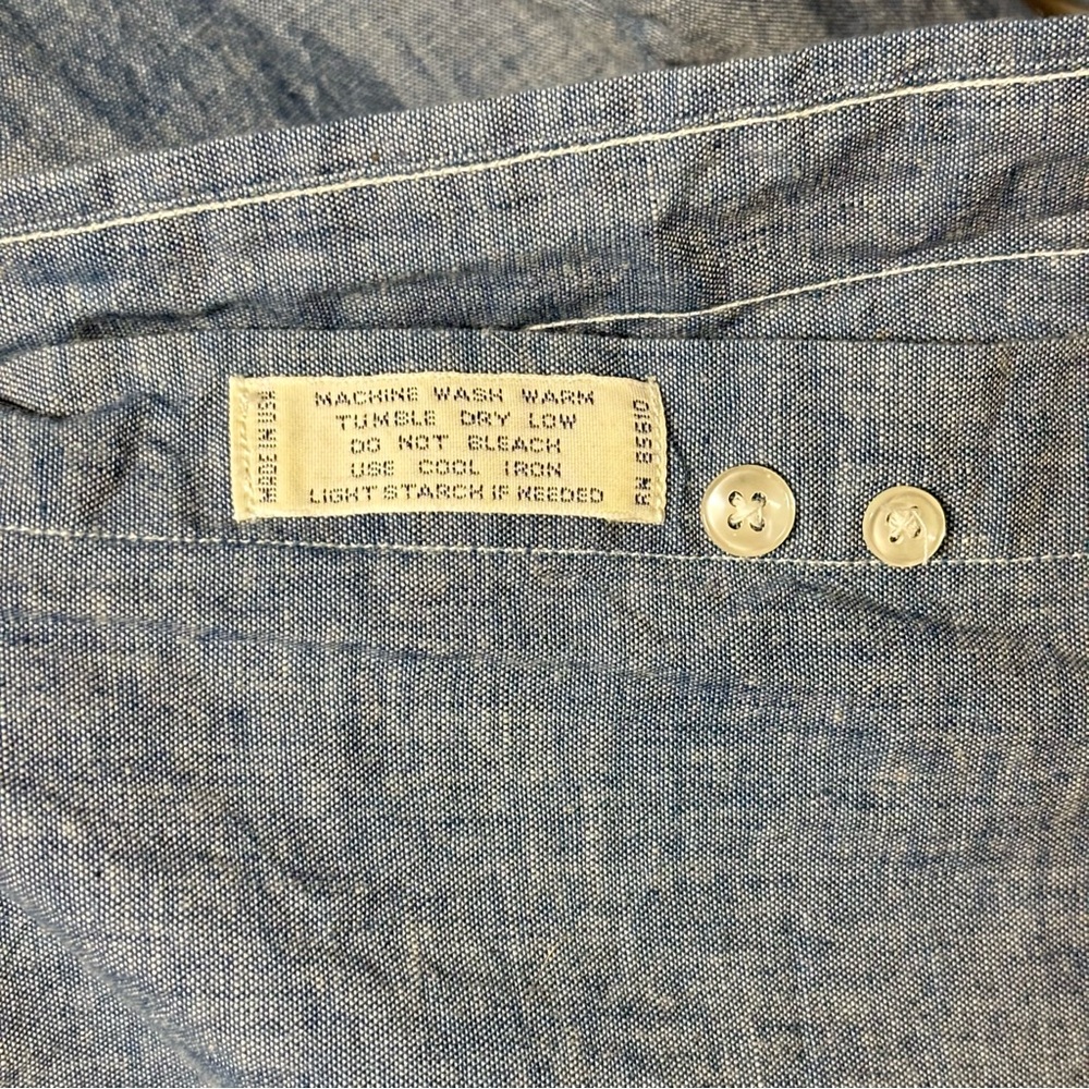 Classic Button-Down Chambray Shirt - image 6